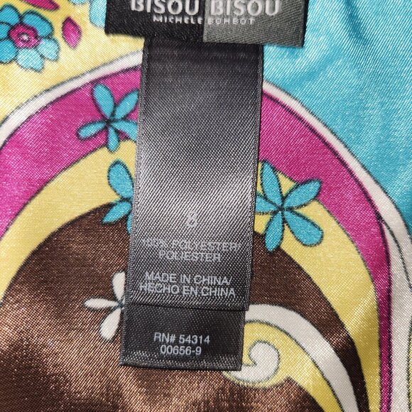 Bisou Bisou Women's S Paisley Empire Waist Dresss 2155 - Picture 3 of 8